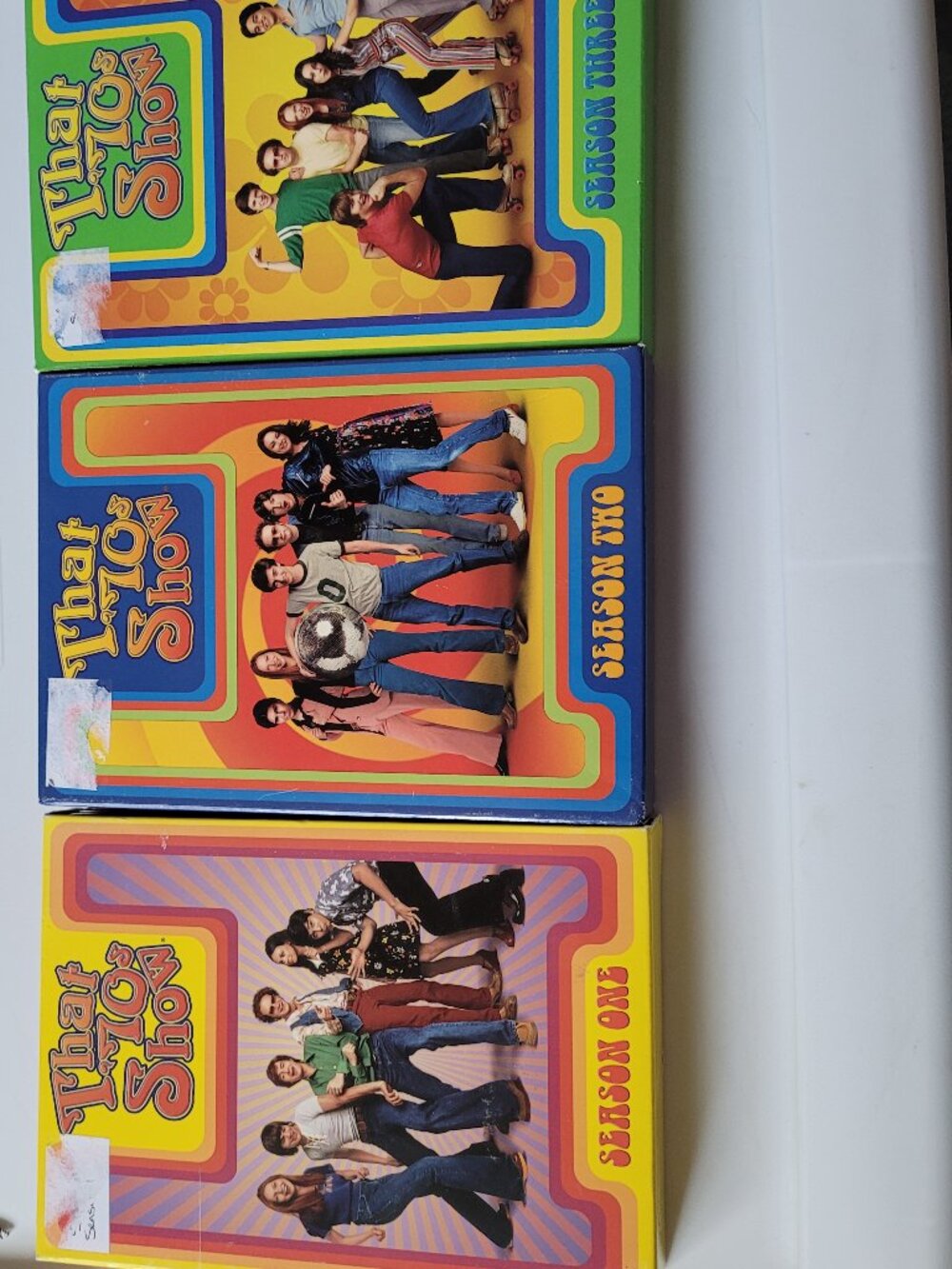 Seasons 1, 2, and 3 That 70's show.